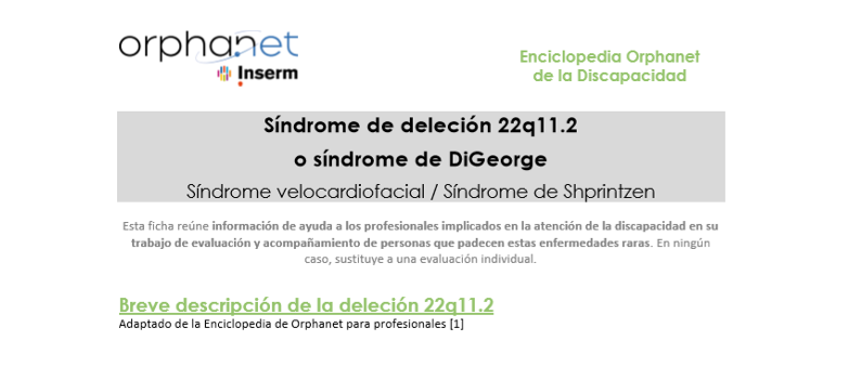 Orphanet publica fichas de discapacidad en español sobre 7 nuevas enfermedades