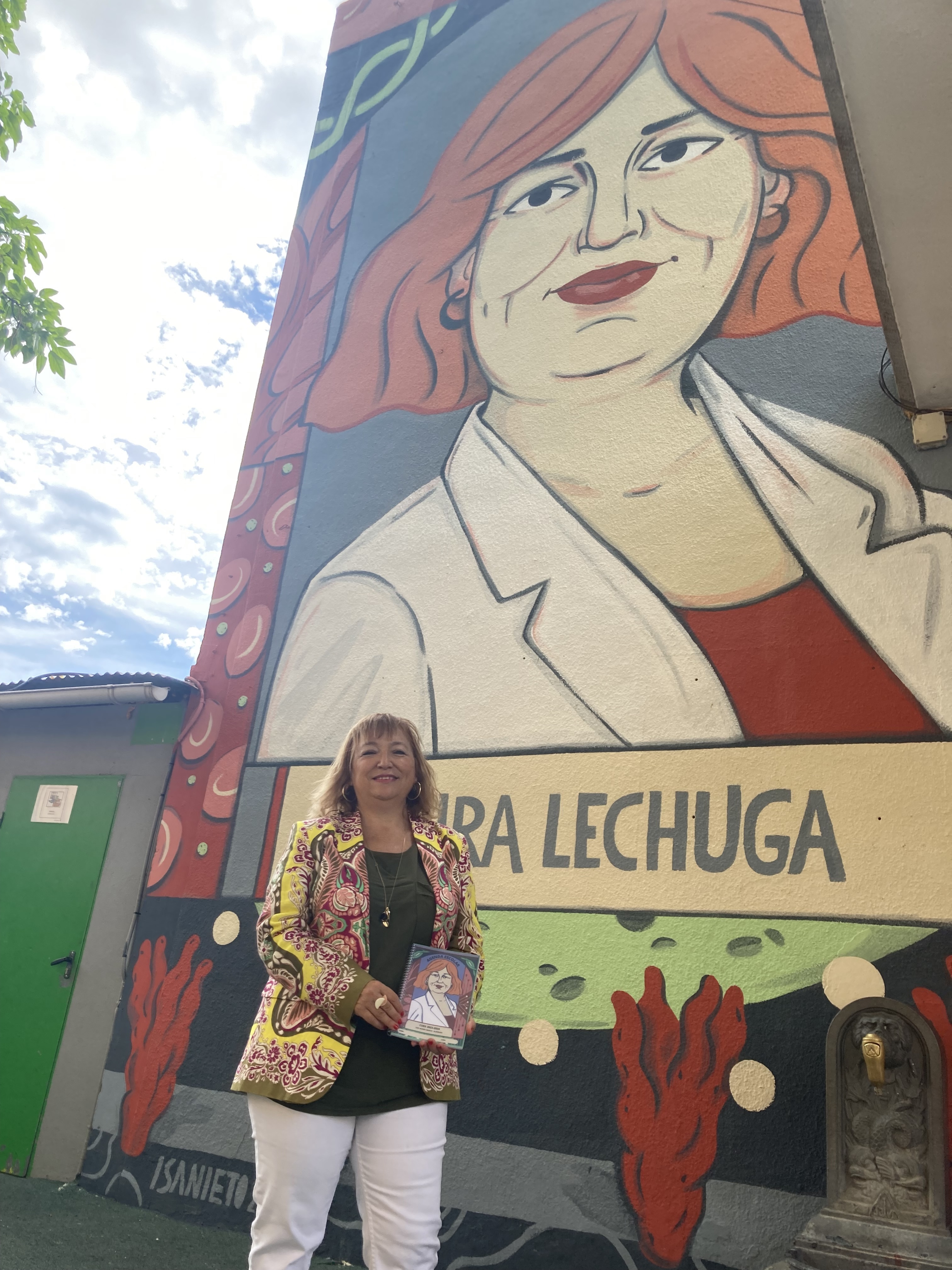 Laura Lechuga homenajeada con un nuevo mural del proyecto Dones de ciència de la UPV y Las Naves
