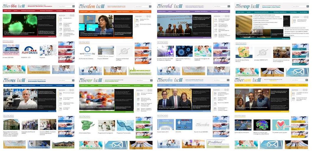 Las áreas CIBER renuevan sus páginas web